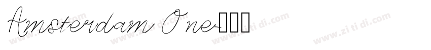 Amsterdam One字体转换